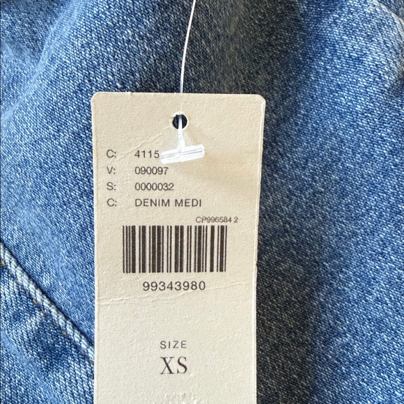 Anthropologie The Jolene Regenerative Cotton Denim Vest by Pilcro SIZE XS NEW - Picture 7 of 7